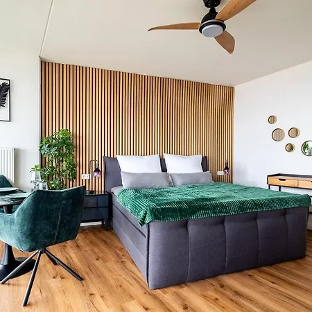 アパート Design-apartment I Hotelturm I Etage 26 I Boxspring I Ausblick アウグスブルク