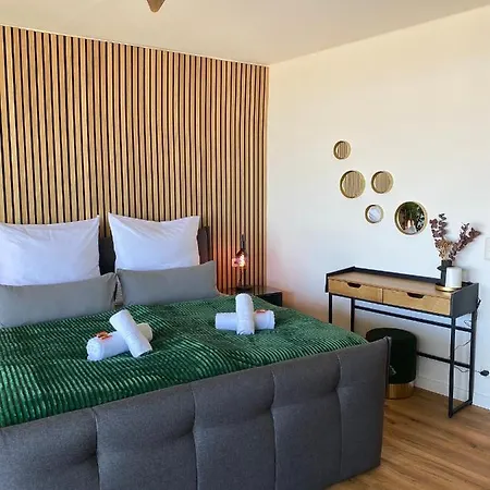 Design-apartment I Hotelturm I Etage 26 I Boxspring I Ausblick アパート アウグスブルク